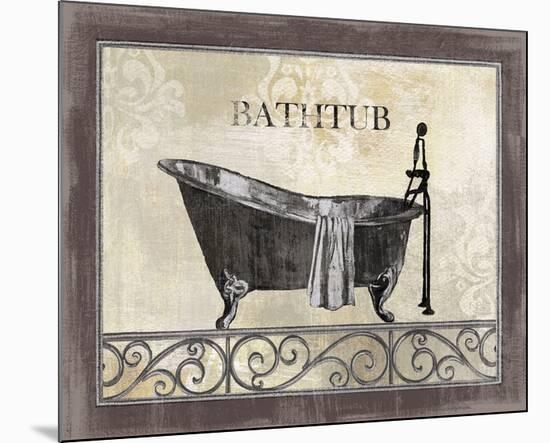 Bath Silhouette II-NBL Studio-Mounted Art Print