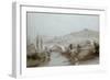 Bath. St. James's Bridge, 1846 (Wash Drawing)-John Cooke Bourne-Framed Giclee Print