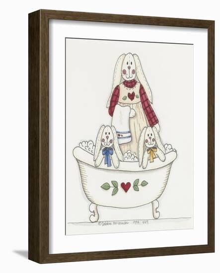 Bath Time Bunnies 3-Debbie McMaster-Framed Giclee Print