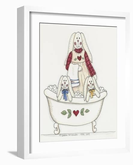 Bath Time Bunnies 3-Debbie McMaster-Framed Giclee Print