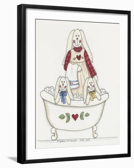 Bath Time Bunnies 3-Debbie McMaster-Framed Giclee Print