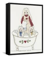 Bath Time Bunnies 3-Debbie McMaster-Framed Stretched Canvas