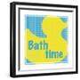 Bath Time Ducky-Lauren Gibbons-Framed Premium Giclee Print