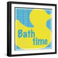 Bath Time Ducky-Lauren Gibbons-Framed Art Print