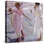 Bath time, Valencia (1909). Oil on canvas. 150x150,5 cm-Sorolla Joaquin-Stretched Canvas