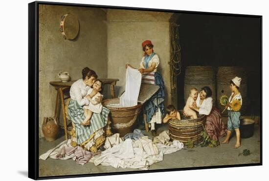 Bath Time-Federico Mazzotta-Framed Stretched Canvas