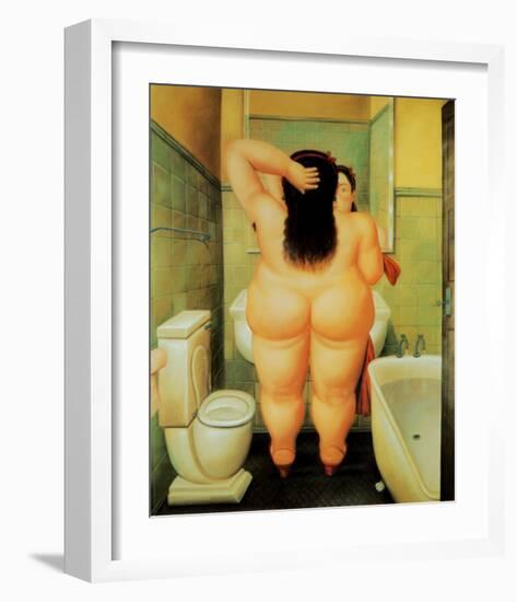 Bath-Fernando Botero-Framed Art Print