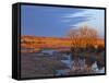 Bathed in Sunset Light the Calamus River in Loup County, Nebraska, USA-Chuck Haney-Framed Stretched Canvas