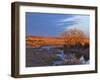 Bathed in Sunset Light the Calamus River in Loup County, Nebraska, USA-Chuck Haney-Framed Premium Photographic Print