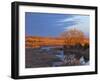 Bathed in Sunset Light the Calamus River in Loup County, Nebraska, USA-Chuck Haney-Framed Premium Photographic Print