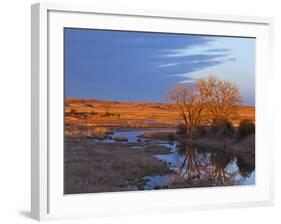 Bathed in Sunset Light the Calamus River in Loup County, Nebraska, USA-Chuck Haney-Framed Photographic Print