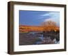 Bathed in Sunset Light the Calamus River in Loup County, Nebraska, USA-Chuck Haney-Framed Photographic Print