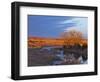 Bathed in Sunset Light the Calamus River in Loup County, Nebraska, USA-Chuck Haney-Framed Photographic Print