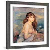 Bather, 1887-Pierre-Auguste Renoir-Framed Giclee Print