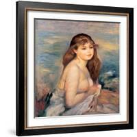 Bather, 1887-Pierre-Auguste Renoir-Framed Giclee Print