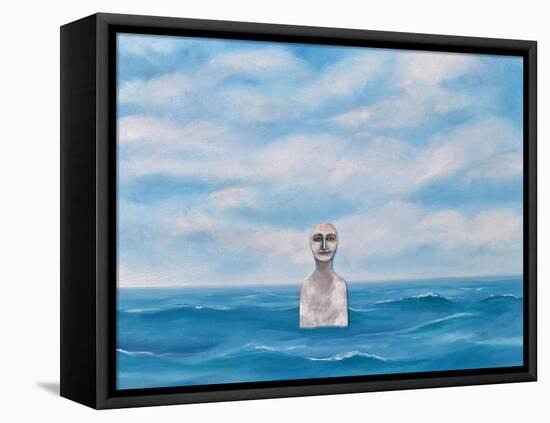 Bather,2017,-Rob Woods-Framed Stretched Canvas