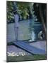 Bather About to Plunge into the River Lyerres-Gustave Caillebotte-Mounted Giclee Print