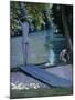 Bather About to Plunge into the River Lyerres-Gustave Caillebotte-Mounted Giclee Print