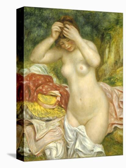 Bather Arranging Her Hair, 1893-Pierre-Auguste Renoir-Stretched Canvas