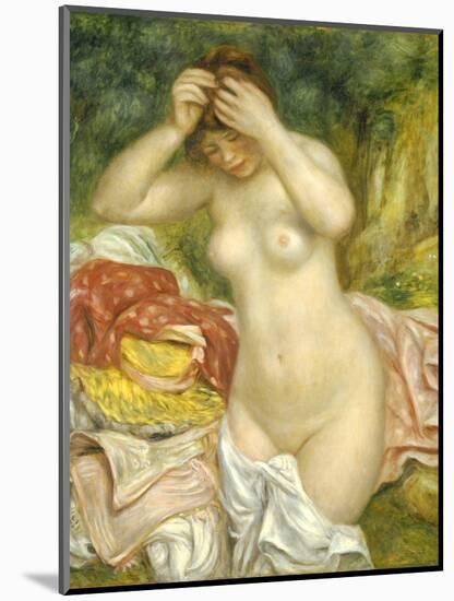 Bather Arranging Her Hair, 1893-Pierre-Auguste Renoir-Mounted Giclee Print