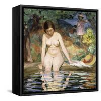 Bather; Baigneuse-Henri Lebasque-Framed Stretched Canvas