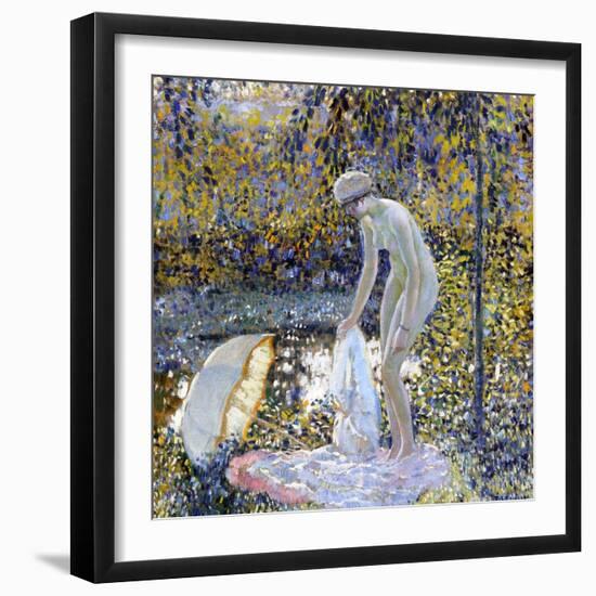 Bather, C.1907-14-Frederick Carl Frieseke-Framed Giclee Print