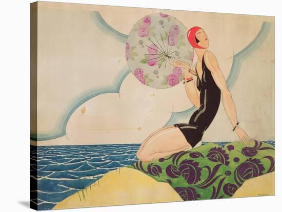 Bather, c.1925-René Vincent-Stretched Canvas
