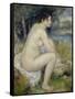 Bather Drying Herself, 1883-Pierre-Auguste Renoir-Framed Stretched Canvas