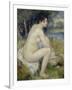 Bather Drying Herself, 1883-Pierre-Auguste Renoir-Framed Giclee Print