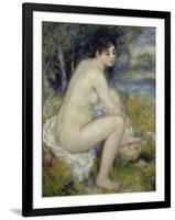 Bather Drying Herself, 1883-Pierre-Auguste Renoir-Framed Giclee Print