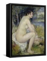 Bather Drying Herself, 1883-Pierre-Auguste Renoir-Framed Stretched Canvas