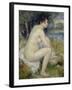 Bather Drying Herself, 1883-Pierre-Auguste Renoir-Framed Giclee Print