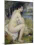 Bather Drying Herself, 1883-Pierre-Auguste Renoir-Mounted Giclee Print