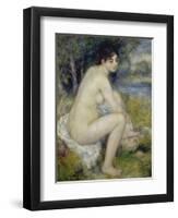 Bather Drying Herself, 1883-Pierre-Auguste Renoir-Framed Giclee Print