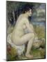 Bather Drying Herself, 1883-Pierre-Auguste Renoir-Mounted Giclee Print