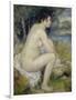 Bather Drying Herself, 1883-Pierre-Auguste Renoir-Framed Giclee Print