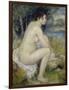 Bather Drying Herself, 1883-Pierre-Auguste Renoir-Framed Giclee Print
