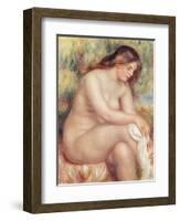 Bather Drying Herself, circa 1910-Pierre-Auguste Renoir-Framed Giclee Print