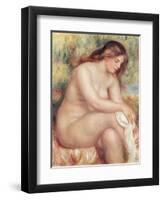 Bather Drying Herself, circa 1910-Pierre-Auguste Renoir-Framed Giclee Print