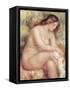 Bather Drying Herself, circa 1910-Pierre-Auguste Renoir-Framed Stretched Canvas