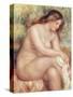 Bather Drying Herself, circa 1910-Pierre-Auguste Renoir-Stretched Canvas