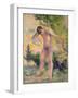 Bather Drying Himself at St. Tropez, 1893-Henri Edmond Cross-Framed Giclee Print