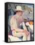 Bather in a White Hat-Francis Campbell Boileau Cadell-Framed Stretched Canvas