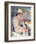 Bather in a White Hat-Francis Campbell Boileau Cadell-Framed Giclee Print