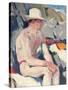 Bather in a White Hat-Francis Campbell Boileau Cadell-Stretched Canvas