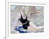 Bather in Black Swimming Suit-Jacqueline Marval-Framed Giclee Print