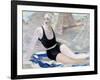 Bather in Black Swimming Suit-Jacqueline Marval-Framed Giclee Print