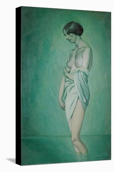 Bather in Profile, Effect of Green and Pink, 1918-Félix Vallotton-Stretched Canvas