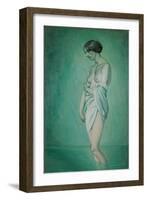 Bather in Profile, Effect of Green and Pink, 1918-Félix Vallotton-Framed Giclee Print