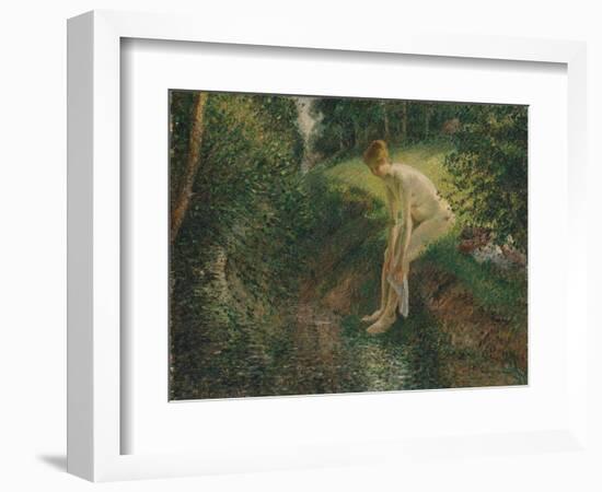 Bather in the Woods, 1895-Camille Pissarro-Framed Giclee Print